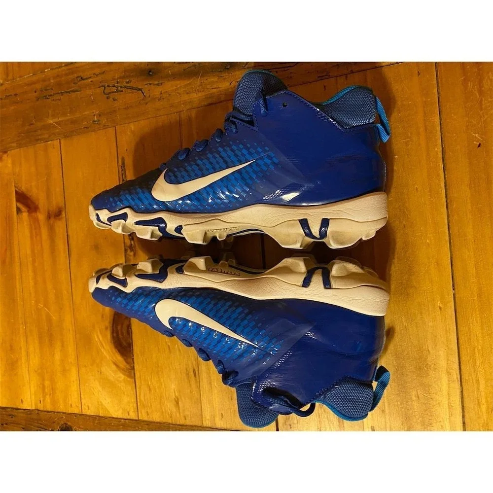 Nike Youth Alpha Menace 2 Shark Football Cleats Blue Unisex‎ Kids 5.5Y Blue GC